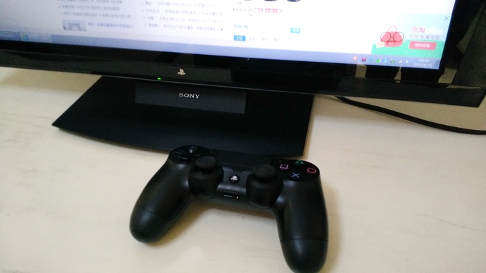 PS4黑色1206A标配+索尼24寸3D显示器 - 二手